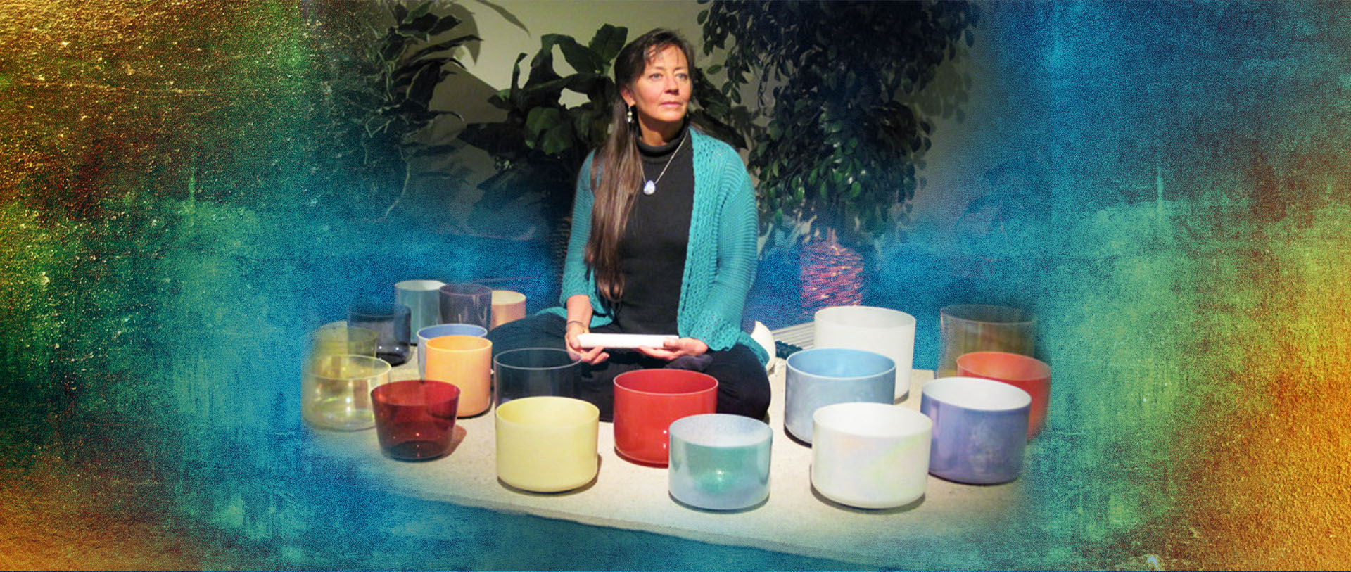Nancy Hopps and her sound bowls